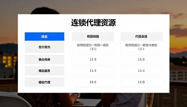 零售业务优化：连锁代理资源适用条件分析